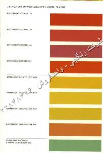 پیگمنت بایفروکس آلمان،سیمان رنگی،آسفالت