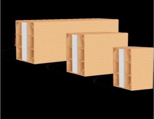 تولید و فروش انواع بلوک های دیواری  سبک 50 سانتی (سفالی)
