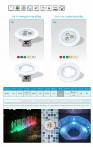 پروژکتور LED استخری تک رنگ